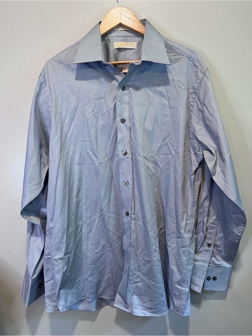Michael Kors Light Blue Long-Sleeve Dress Shirt